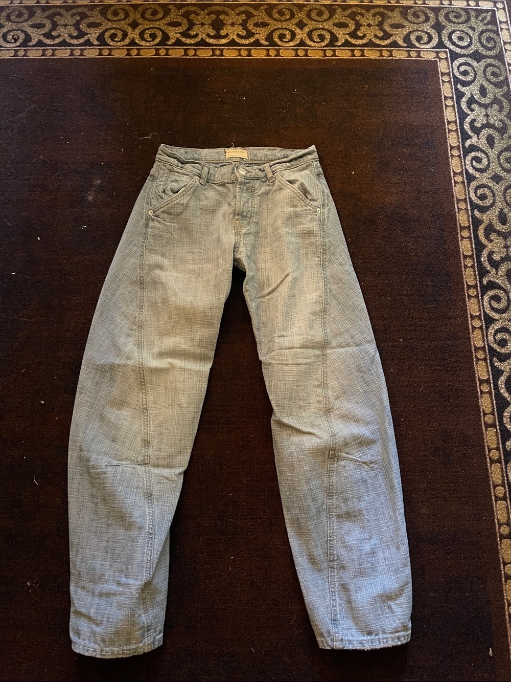 Free people twisted seam New low rise jeans size 25